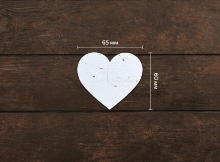 65×60 mm heart with your design